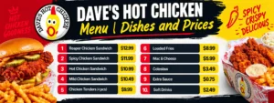Dave's Hot Chicken Menu